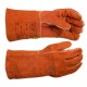 Kciuk "chowany", ekonomiczna rękawica spawalnicza, czerwona rękawica z dwoiny bydlęcej z ramienia 10-2101