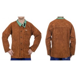 Skórzana kurtka spawalnicza z dwoiny bydlęcej Lava Brown™ 44-7300