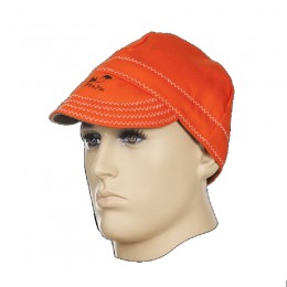 Fire Fox™ czapka spawalnicza, pomarańczowa trudnopalna bawełna 23-*514