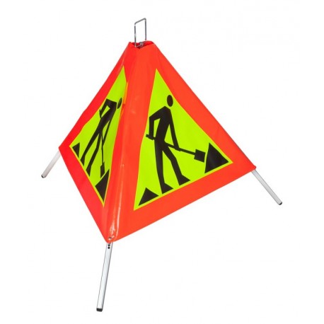 Znak drogowy rozstawny „Piramida” ZDR 040